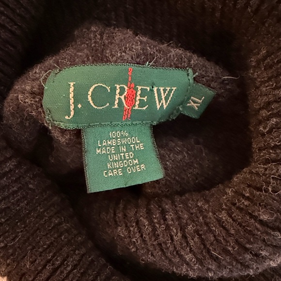 J. Crew Black Charcoal Wool Sweater Heavy Weight - Picture 5 of 6